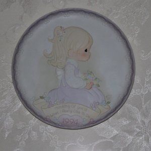 Precious Moments Mother's Day Plate | Vintage 1994 Plate | Thinking Of You